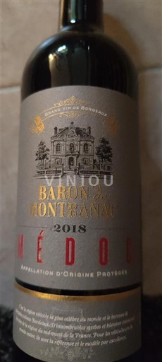 Bordeaux Médoc Baron de Montranar 2018