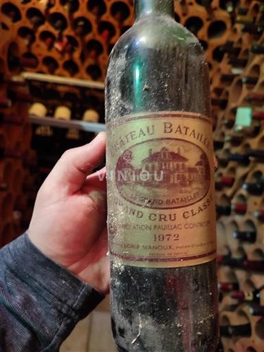 Bordeaux Pauillac Grand Cru Château Batailley 1972