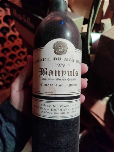 Roussillon Banyuls Domaine Mas Blanc de la Saint Martin 1979