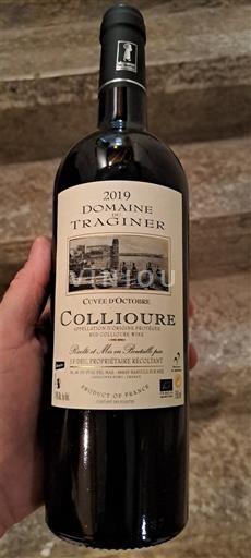 Roussillon Collioure Domaine Traginer d'Octobre 2019
