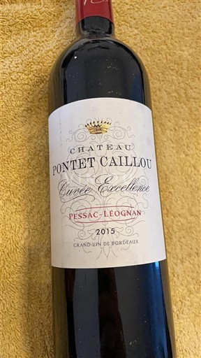 Bordeaux Pessac-Léognan Château Pontet Caillou Excellence 2015