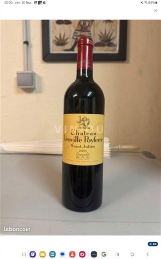 Bordeaux Saint-Julien Grand Cru Château Léoville Poyferré 2003