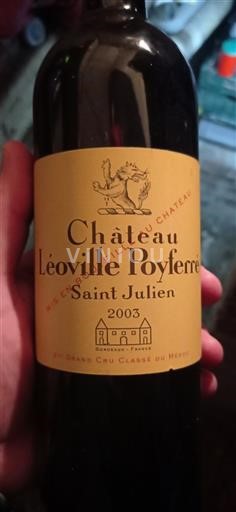 Bordeaux Saint-Julien Grand Cru Château Léoville Poyferré 2003