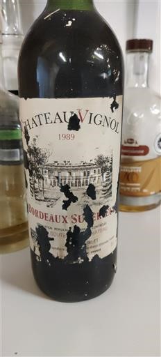 Bordeaux Bordeaux Supérieur Château Vignol 1989