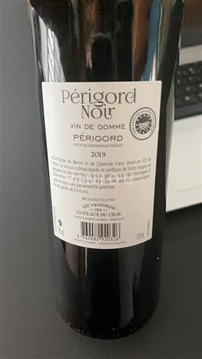 Sudoeste No especificado Les Vignerons de Coteaux du Céou Périgord Noir 2019