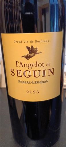 Bordeaux Pessac-Léognan Seguin l'Angelot de Seguin 2023