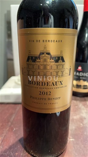 Bordeaux Philippe Benoit 2012