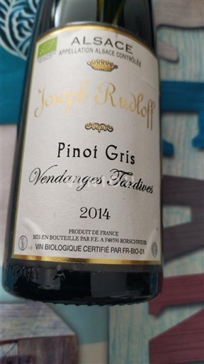 Alsace Vendanges Tardives Joseph Rudloff 2014