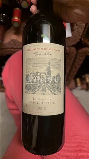 Bordeaux Pessac-Léognan Haut L'Evêque La Chapelle de Haut L'Evêque 2018
