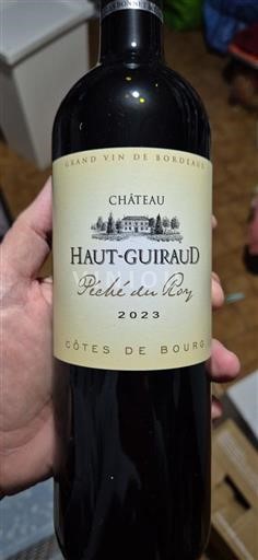 Burdeos Côtes-de-bourg Château Haut-Guiraud Péchés du Roy 2023