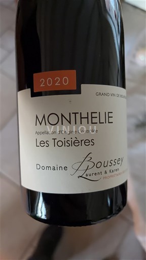 Burgundsko Monthélie Domaine Boussey Les Toisières 2020