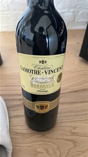 Bordeaux Château Lamothe-Vincent Héritage 2020