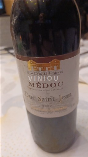 Бордо Медок Duc Saint-Jean 2007
