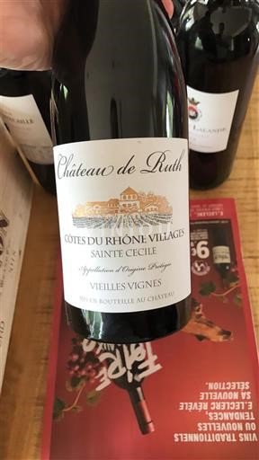 Thung lũng Rhône Không được chỉ định Château Ruth Vielles Vignes Không niên vụ