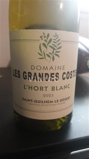 Languedoc và Roussillon Thánh-Guilhem-le-Désert Domaine Les Grandes Costes L'Hort Blanc 2023