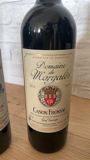 Bordeaux Canon-Fronsac Domaine Margalès 2019
