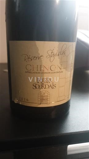 Thung lũng sông Loire Chinon Pierre Sourdais Réserve Stanislas 2016