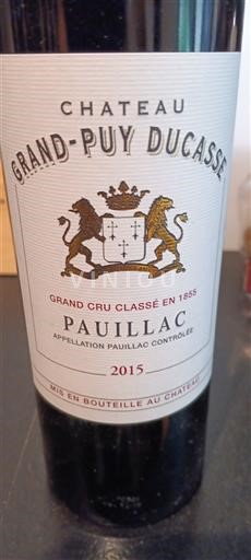 Bordeaux Pauillac Grand Cru Château Grand-Puy Ducasse 2015