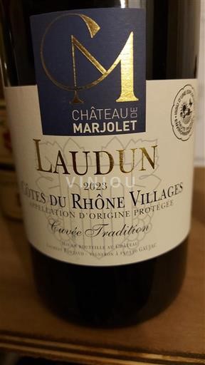 Thung lũng Rhône Không được chỉ định Château Marjolet Tradition 2023
