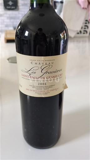 Bordeaux Saint-Émilion Grand Cru Château Les Gravières 2006