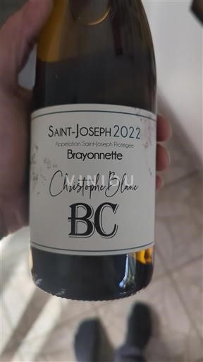 Thung lũng Rhône Saint-Joseph Christophe Blanc Brayonette 2022