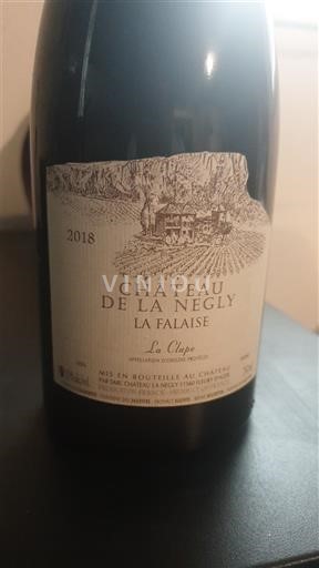 Langvedok La Clape Château La Négly La Falaise 2018