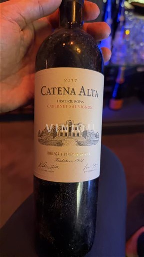 Mendoza Catena Alta Historic Rows Cabernet Sauvignon 2017