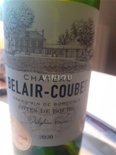 Burdeos Côtes-de-bourg Château Belair-Coubet 2020