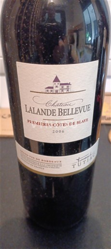 Bordeaux Côtes-de-blaye Château Lalande Bellevue 2006