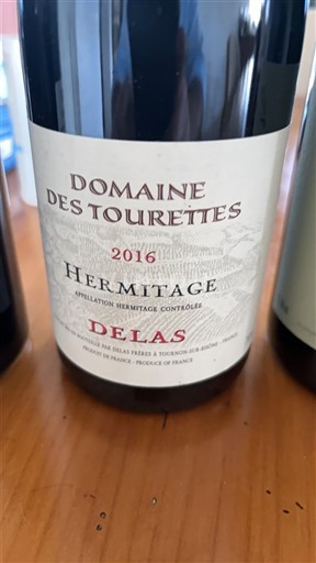 Rhône Valley Hermitage Domaine Des Tourettes 2016