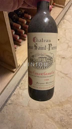 Bordeaux Saint-Émilion Grand Cru Grand Cru Château Tour Saint-Pierre 1984