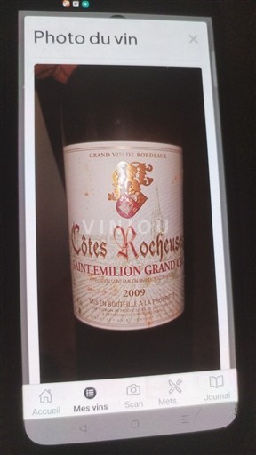 Bordeaux Saint-Émilion Grand Cru Grand Cru Côtes Rocheuses 2009