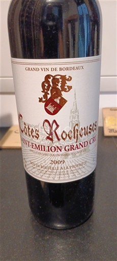 Burdeos Saint-Émilion Gran Cru Grand Cru Côtes Rocheuses 2009