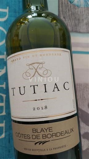 Bordeaux Blaye-côtes-de-bordeaux Tutiac 2018