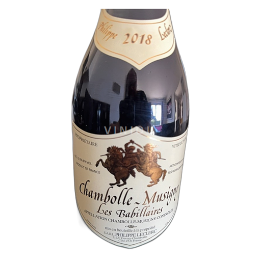 Bourgogne Chambolle-Musigny Domaine Philippe Leclerc Les Babillaires 2018