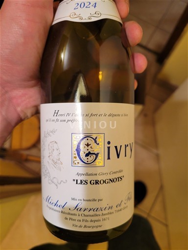 Burgundy Givry Michel Sarrazin et Fils Les Grognots 2024