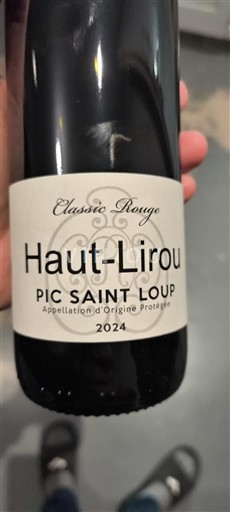 Languedoque Pic-saint-loup Haut-Lirou Classic Rouge 2024