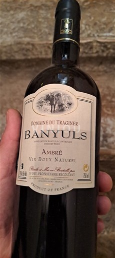 Roussillon Banyuls Domaine Traginer Ambré Không niên vụ