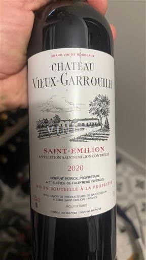 Bordeaux Saint-Émilion Château Vieux-Garrouilh 2020