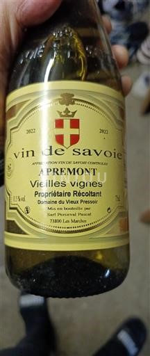 Savoie và Bugey Apremont Domaine Vieux Pressoir Vieilles Vignes 2022