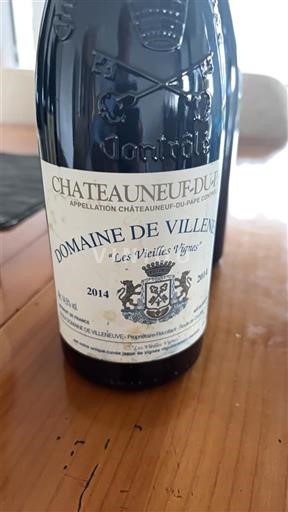 Vale do Ródano Châteauneuf-du-Pape Domaine Villeneuve Les Vieilles Vignes 2014