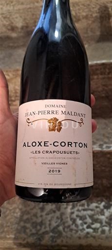 Bourgogne Aloxe-Corton Domaine Jean-Pierre Maldant Les Crapousuets 2019