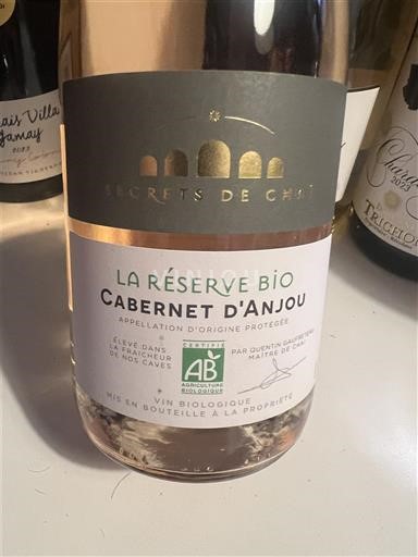 Thung lũng sông Loire Cabernet-d'Anjou Secrets de Chais La Réserve Bio 2024