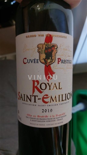 Bordeaux Saint-Émilion Royal Saint-Emilion Prestige 2019