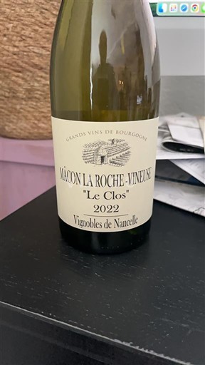 Burgundy Mâcon and Mâcon-Villages Vignobles de Nancelle Le Clos 2022