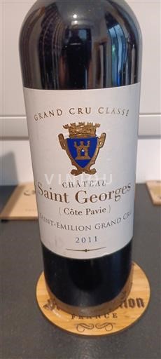 Bordeaux Saint-Émilion Grand Cru Grand Cru Classé Château Saint Georges (Côte Pavie) 2011