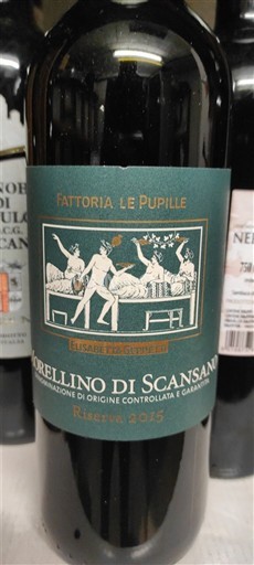 Toscana Morellino di Scansano Fattoria Le Pupille Riserva 2015