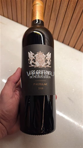 Bordeaux Pauillac Château Pichon Baron Les Griffons de Pichon Baron 2016