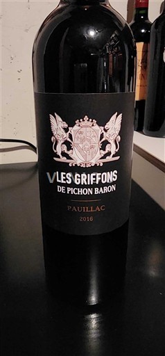 Bordeaux Pauillac Château Pichon Baron Les Griffons de Pichon Baron 2016
