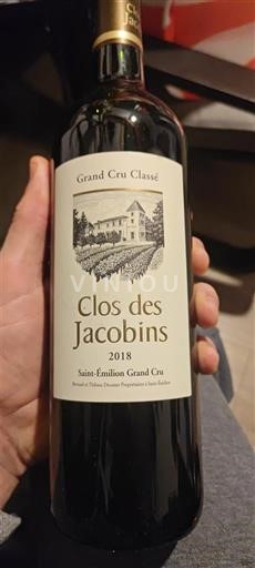 Burdeos Saint-Émilion Gran Cru Grand Cru Classé Clos des Jacobins 2018